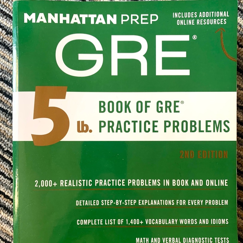 Manhattan Prep GRE Practice book